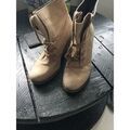 Bottines San Marina Chaussure compens&eacute;e Beige Grenoble