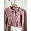 Polo Zara Haut style polo rose