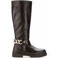 Bottes Gabor Bottes en cuir lisse &agrave; talon d&eacute;croch&eacute; Marron