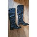 Cuissardes Mamzelle &Ocirc; Bottes en cuir noir Noir