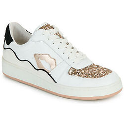 Baskets basses Bons baisers de Paname LOULOU BLANC ROSE GOLD GLITTER