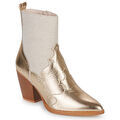 Bottes femme sur Grenoble : Bottines Vanessa Wu KELSEY Dor&eacute;