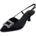 Chaussures escarpins Tamaris Femme Chaussures, Escarpin Bijoux, Tissu Satin&eacute;-29602 Noir Grenoble