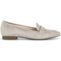 Mocassins Gabor Ballerines en su&egrave;de &agrave; talon d&eacute;croch&eacute; Beige