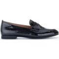 Mocassins Gabor Mocassins en cuir &agrave; talon d&eacute;croch&eacute; Noir