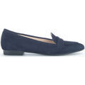 Mocassins Gabor Ballerines en su&egrave;de &agrave; talon d&eacute;croch&eacute; Marine