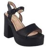 Chaussures Bienve Robe de c&eacute;r&eacute;monie noire m3286 pour Mme Noir