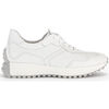Baskets Gabor Sneakers en cuir lisse &agrave; talon plat Blanc