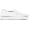 Baskets Gabor Sneakers en cuir lisse &agrave; talon plat Blanc