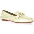 Mocassins Reqin's Mocassins cuir lamin&eacute; Argent&eacute;