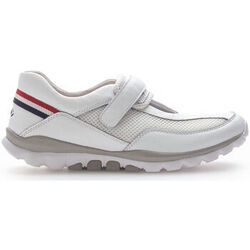 Baskets Gabor Sneakers en textile &agrave; talon plat Blanc