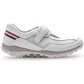 Baskets femme sur Grenoble : Baskets Gabor Sneakers en textile &agrave; talon plat Blanc