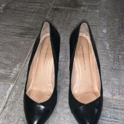 Chaussures escarpins Zara Escarpins compens&eacute;s noirs Noir