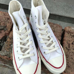 Baskets montantes Converse baskets Converse des ann&eacute;es 1970s Blanc