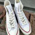 Baskets montantes Converse baskets Converse des ann&eacute;es 1970s Blanc