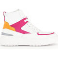 Baskets femme sur Grenoble : Baskets Gabor Baskets montantes en cuir &agrave; talon plat Blanc