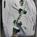 Baskets basses Jordana Jordan 4 r&eacute;tro metallic green Vert