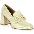 Chaussures plates femme sur Grenoble : Mocassins Pao Mocassins cuir lamin&eacute; Argent&eacute;