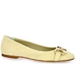 Ballerines Pao Ballerines cuir velours ecru
