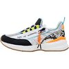 Baskets basses Desigual Basket &agrave; Lacets Moon Zipper Snake Blanc