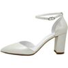 Chaussures escarpins Osvaldo Pericoli Chaussure de Mariage, Escarpin en Satin de Soie-STEFY