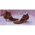 Bottines Casadei CASADEI bottines en daim et fourrure et cuir v&eacute;ritable vero cui Beige Grenoble