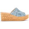 Mules Gabor Mules en su&egrave;de &agrave; talon plat Bleu