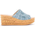 Mules Gabor Mules en su&egrave;de &agrave; talon plat Bleu