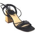 Chaussures Isteria Sandale noire pour femme 23032 Argent&eacute;