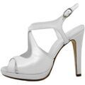 Mules Osvaldo Pericoli Chaussure de Mariage, Sandales en Satin de Soie-GIULIA040 Grenoble