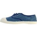 Baskets basses Bensimon Tennis &agrave; Lacets Broderie Anglaise Bleu