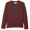 T-shirt enfant Kaporal T-Shirt Manches Longues Gar&ccedil;on Nerug Bordeaux Marron