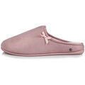 Chaussons Isotoner chaussons femme paillet&eacute;e rose 97154 Rose