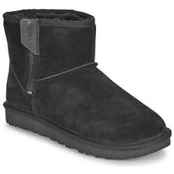 Boots UGG CLASSIC MINI BAILEY ZIP Noir
