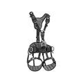Equipement de protection EPI sur Annecy : PETZL DISTRIBUTION Harnais antichute avao fast europe 4 et plus t2 dorsal et sternal maintien au travail automatique 1 pi&egrave;ce(s) harnais avao fast taille 2 - petzl distri