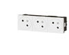 Bloc de prise de courant triple 16A 2P+T Legrand Mosaic surface
