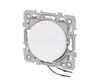 Interrupteur va-et-vient lumineux Blanc Eur'Ohm Square