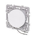 Interrupteur va-et-vient lumineux Blanc Eur'Ohm Square