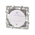 Interrupteur de volet roulant 3 positions Blanc Eur'Ohm Square