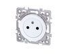 Prise de courant 2P+T 16A affleurante Blanc Eur'Ohm Square