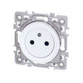 Prise de courant 2P+T 16A affleurante Blanc Eur'Ohm Square