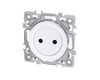 Prise de courant 2P sans terre Blanc 16A Eur'Ohm Square