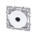 Appareillage &agrave; encastrer sur Seyssins : Prise TV coaxiale simple Blanc Eur'Ohm Square