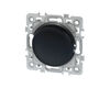 Interrupteur va-et-vient simple Noir Eur'Ohm Square