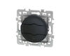 Interrupteur de volet roulant 3 positions Noir Eur'Ohm Square