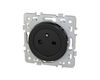 Prise de courant 2P+T 16A affleurante Noir Eur'Ohm Square