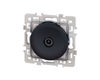 Prise TV coaxiale simple Noir Eur'Ohm Square