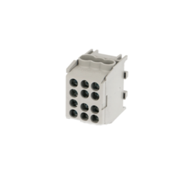 bis-electric Bornier gris enclipsable sur rail DIN pour c&acirc;ble Phase