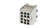 bis-electric Bornier gris enclipsable sur rail DIN pour c&acirc;ble Phase