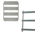 Armoire &eacute;lectrique sur Seyssins : Ch&acirc;ssis avec plastron 54 modules pour coffret polyester 400x500 Solera Polibox